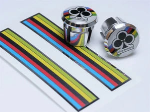 Colnago enchufes manillar bar final campeón mundial cromado cinta de acabado nuevo - Imagen 1 de 1