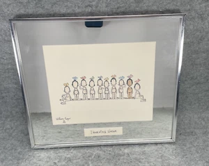 1975 Framed Lithograph Print by William Eagan "Liberated Women" 12.25 x 14.25" - Picture 1 of 14