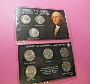 2 Display Sets of USA Quarters - UNC - Picture 1 of 6
