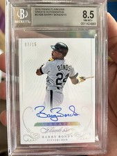 2016 Panini Flawless Silver Auto Certified #/15  Barry Bonds Pittsburgh Pirates