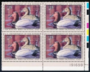 RW60 P/B Canvasbacks Duck Stamp MNH OG Cv125.00 - Picture 1 of 1
