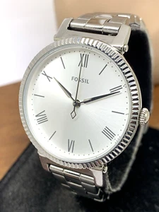 Reloj para mujer Fossil ES4864 margarita cuarzo esfera plateada acero inoxidable 34 mm - Imagen 1 de 12