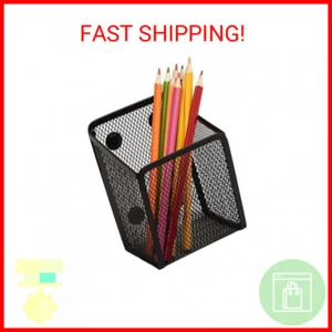 Large Magnetic Pen Holder, Magnetic Basket 4 Strong Magnet Pencil Holders Locker - Picture 1 of 2