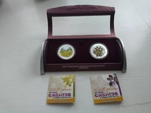 2007 Heritage Orchids Of Singapore Coin Set - Bild 1 von 9