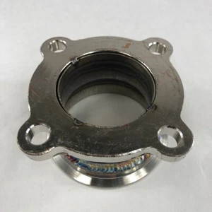 Brida de banda en V de 3" a GT35 GT3582 4 pernos turbo cargador brida adaptador de conversión - Imagen 1 de 8