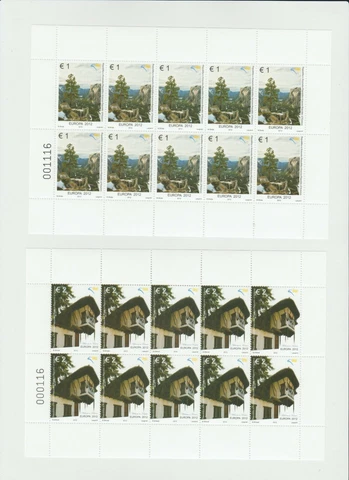 S37874 Kosovo Europa Cept MNH 2012 MSx2 Cover