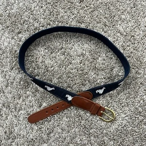 Preston Leather Products New Zealand Belt 36 Country Geography Woven - Picture 1 of 4