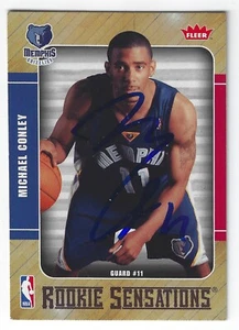 MIKE CONLEY MEMPHIS GRIZZLIES SIGNED 2007 CARD MINNESOTA TIMBERWOLVES UTAH JAZZ - Picture 1 of 1