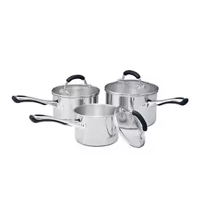 RACO Contemporary Stainless Steel Induction 3 Piece Saucepan Set - Picture 1 of 10