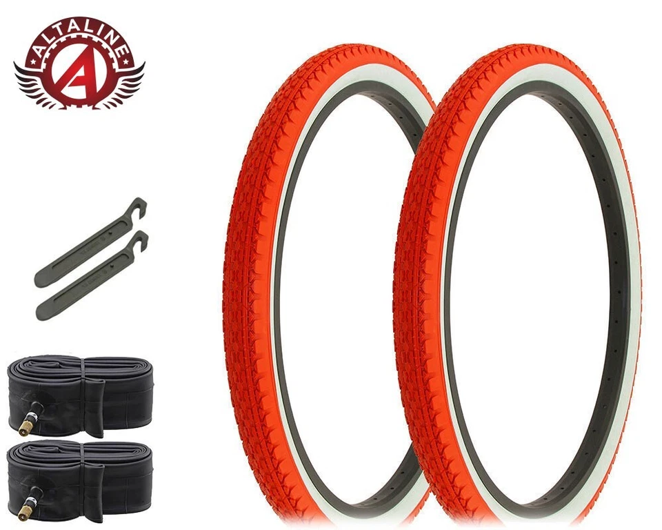 AltaLine Bicicleta Alambre Cuentas Cruiser Neumáticos 26 x 2.125 DE ALTA RESISTENCIA Diamante Juego de 6 piezas. Foto 1 de 1