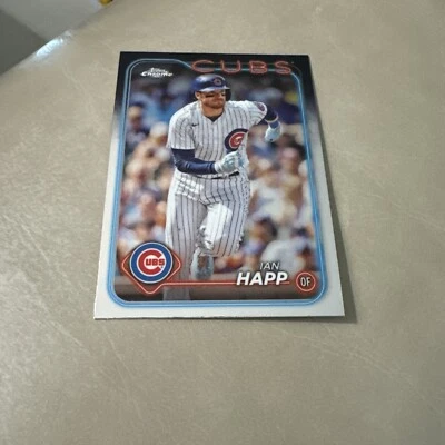2024 Topps Chrome Base #184 Ian Happ  - Chicago Cubs - Image 1 of 2