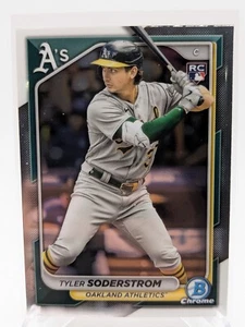 2024 Bowman Chrome #16 Tyler Soderstrom Rookie Oakland Athletics RC - Picture 1 of 2