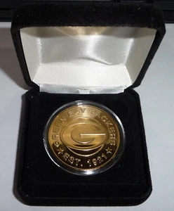 Green Bay Packers NFL Highland Mint 2004 Game Coin 24k Overlay Coin 1 of 5000 - Bild 1 von 5