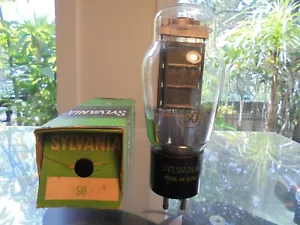 SYLVANIA TYP 50 NEW OLD STOCK NEW IN BOX HICKOK TV-7 TESTED VINTAGE VALVE TUBE - Bild 1 von 15