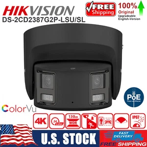 Hikvision DS-2CD2387G2P-LSU/SL 8MP 4K ColorVu Panoramic IP Camera Audio Alarm - Picture 1 of 17