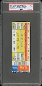 PSA 7 Michael Jordan NBA Washington Wizards Debut 2001 Full Ticket Stub HIGHEST - Picture 1 of 2