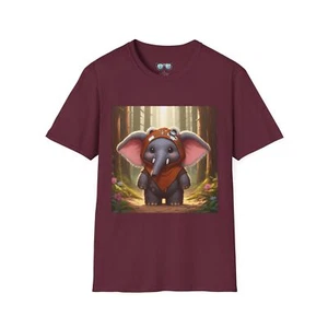 Forest Ele Unisex T-Shirt, Wildlife Nature Tee, Animal Lover Gift, Safari - Picture 1 of 45