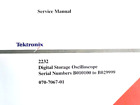 Tektronix SERVICE MANUAL 2232 Digital StorageOscilloscope SN B010100-B029999 NEW