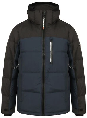 CHAQUETA DE PLUMÓN SUPERDRY CORTEZA PARA HOMBRE - TINTA OSCURA MARINA (M5000019A AHN)  Foto 1 de 3