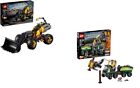 Lego Technic 42080+42081  Forest Harvester +Volvo Concept Wheel Loader Zeux Used