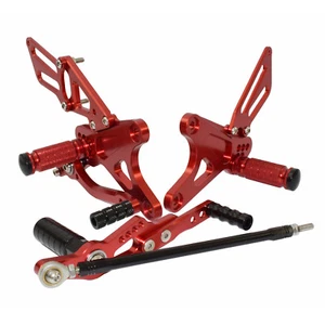 Juego de estriberas traseras ajustables rojas para Yamaha YZF R1 2009-2014 RN22 - Imagen 1 de 6