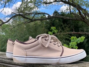 GAP Boat Deck Canvas Camel Back & Brown Accents Loafers Oxfords Mens Sz 12 👣b8 - Picture 1 of 11