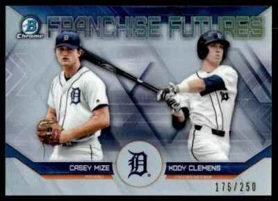 2018 Bowman Draft Franchise Futures Refractor Kody Clemens/Casey Mize 176/250 - Image 1 of 2
