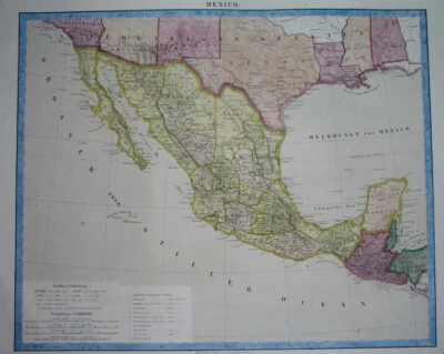 1875 ORIGINAL MAP UNITED STATES TEXAS NEW MEXICO YUCATAN LOUISIANA CALIFORNIA - Image 1 of 4