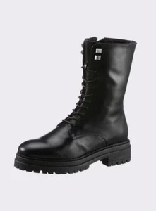 Schnürstiefelette schwarz 39 Heine Damen Leder UVP:149€ G275 - Bild 1 von 3