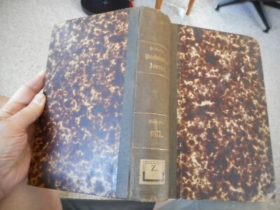 Polytechnisrches Journal Emil Dingler German plates vintage rare Vol.224 1877 - Image 1 of 3