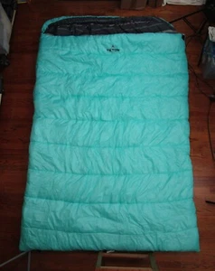 Teton Sports Mammoth 0 Degree Double Sleeping Bag for Camping & Base Camp Teal - Picture 1 of 13