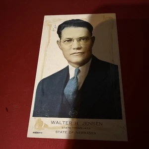 Tarjeta de visita del Capitolio del Estado de Nebraska de Walter H. Jensen - Imagen 1 de 2