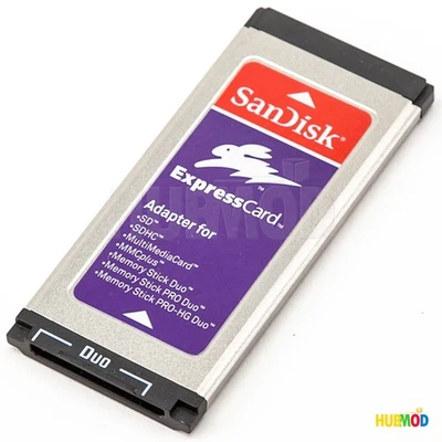 SanDisk ExpressCard 34mm SD SDHC MS Reader/Writer MacBook Pro/PC Memory Card - Image 1 of 4