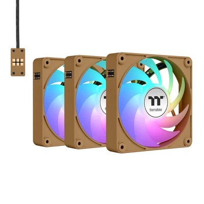 Thermaltake CT140 EX ARGB Sync PC Cooling Fan Gravel Sand [3-Fan Pack] - Image 1 of 3