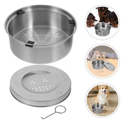  Ciotola Cani Scodelle Per L'acqua Anti-fuoriuscita Forniture Gatti - Immagine 1 di 4