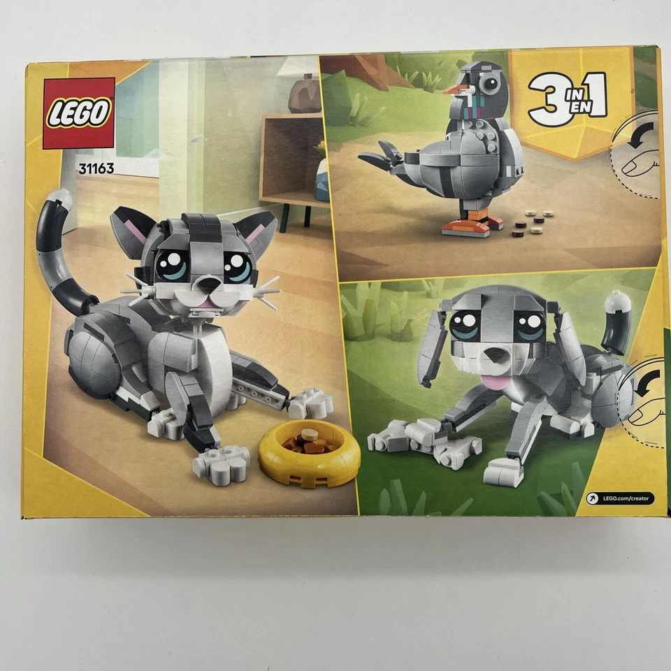 LEGO Creator 3 en 1 Juguete de Construcción de Gato Divertido 31163 Gato/Perro/Paloma Nuevo Caja Sellada Foto 1 de 4