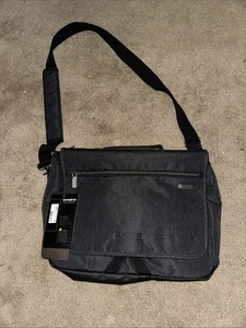 Samsonite Business Modern Utility Messenger Bag Vintage Gray  Shoulder Strap NWT - Picture 1 of 4