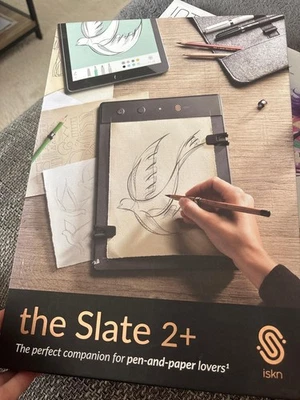 ISKN Slate 2+ Grafiktablet – Zeichnen mit echtem Papier – Bluetooth & USB - Bild 1 von 4