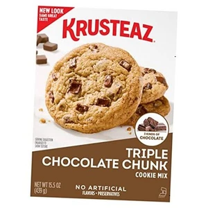 Triple Chocolate Chunk Cookie Mix, Bakery Style, 3 Kinds of Chocolate, 15.5 - Picture 1 of 8
