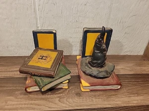 Harry Potter Bookends Hogwarts and Potions 2000 Enesco With Hermione Figure Lot - Picture 1 of 4
