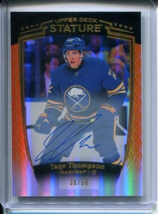2024-25 UPPER DECK SATURE HOCKEY TAGE THOMPSON ORANGE AUTO 30/50 - Picture 1 of 2