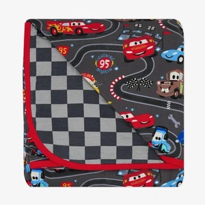 Little sleepies Disney Pixar Cars Piston Cup Large Cloud Blanket NIP - Picture 1 of 3
