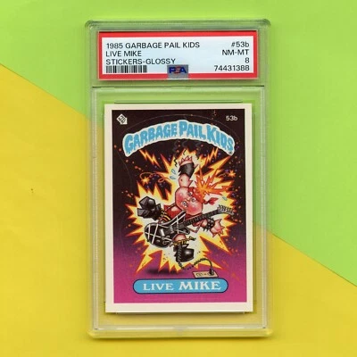 1985 Garbage Pail Kid’s Sticker / Card Number #53B PSA 8 Glossy - Image 1 of 3