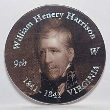 Vintage Pog / Milk Cap * FOIL * William Henery Harrison 9th President * Bin8