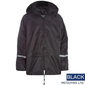 Mens Stormbreak Waterproof Jacket Rain Coat Khaki Black 4XL UK - Picture 1 of 3