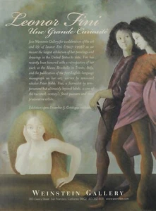 LEONOR FINI Une Grande Curiosite Art Gallery Exhibit Print Ad~2009 - Picture 1 of 1