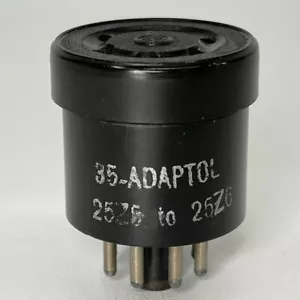 Adattatore vintage n. Adattatore presa 35 tubi sostituire tubo 25Z6 con tubo 25Z5 - Foto 1 di 3