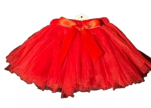 Baby Girls Toddler Tutu Skirt Elastic Waist Size 12-24 Months Red - Picture 1 of 6