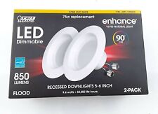 Feit Led Lights Dimmable Retrofit Flood 5-6 Inch 75w 2 pack 2700k Soft White New