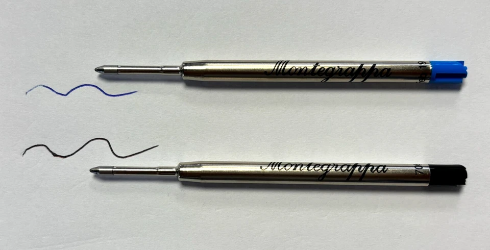 Montegrappa Kugelschreiber Mine / M / Medium blau / schwarz  wählbar NEU! - Bild 1 von 1